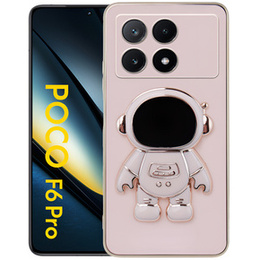 Pouzdro pro Xiaomi Poco F6 Pro, Astronaut, růžové