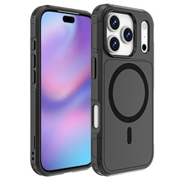 Pouzdro MagForce pro iPhone 17 Pro, pro MagSafe, pancéřované, černé