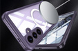 Pouzdro pro Samsung Galaxy S25 FE, Shockproof, se sklem, pro MagSafe, fialové