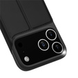 Dux Ducis pouzdro pro iPhone 17 Pro, Skin Pro, s klopou, s přihrádkou na kartu, černé