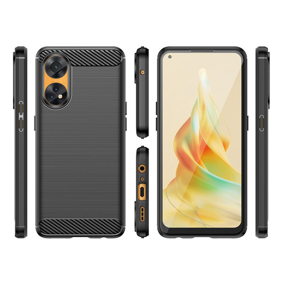 Pouzdro pro Oppo Reno8 T 4G, Carbon, černé