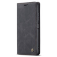 Pouzdro CASEME pro Xiaomi Redmi Note 11 Pro 4G/5G, Leather Wallet Case, černé