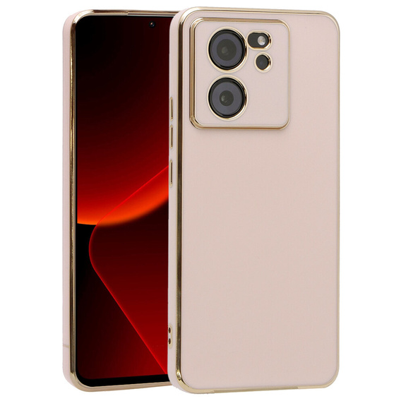 Pouzdro pro Xiaomi 13T / 13T Pro, Glamour CamShield, růžové rose gold