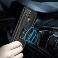 Pancéřové pouzdro pro Motorola Moto G9 Power, Nox Case Ring, černé
