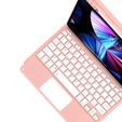 Pouzdro + klávesnice iPad Air 10.9 4 2020 / 5 2022, Touchpad, růžové rose gold