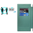 Klopové pouzdro pro Samsung Galaxy S23 Ultra, RFID Wallet MagSafe CamShield, zelené