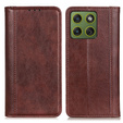 Pouzdro s klopou Split Leather pro Motorola Edge 70