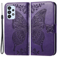 Klopové pouzdro pro Samsung Galaxy A53 5G, Butterfly, fialové