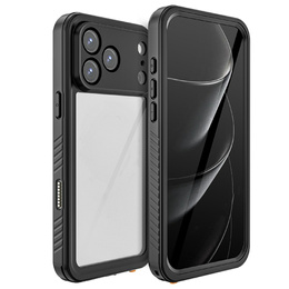 Pouzdro pro iPhone 17 Pro Max, vodotěsné IP68 Redpepper, černé