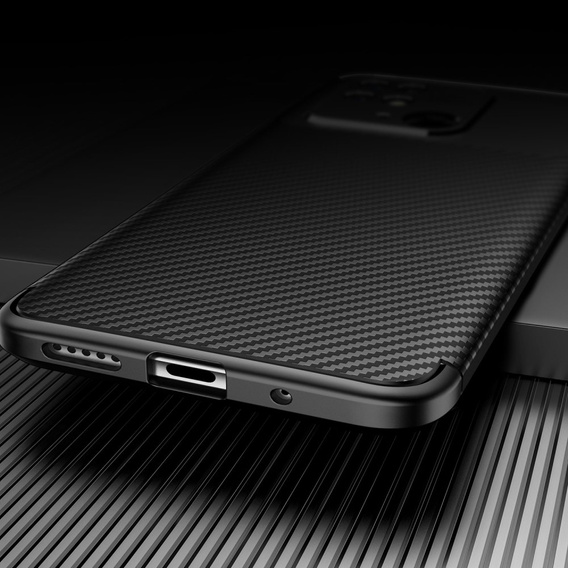 Pouzdro pro Xiaomi Redmi 10C, Carbon Gel, černé