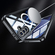 Pouzdro pro Samsung Galaxy A36 / Samsung Galaxy A56, Shockproof, se sklem, pro MagSafe, černé