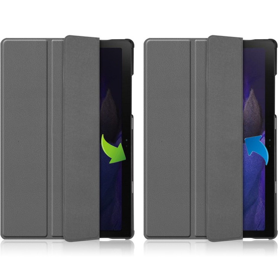 Pouzdro pro Samsung Galaxy Tab A8 10.5 SM-X200 SM-X205, Smartcase, šedé