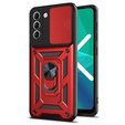 Pouzdro pro Samsung Galaxy S22 Plus, CamShield Slide, červené