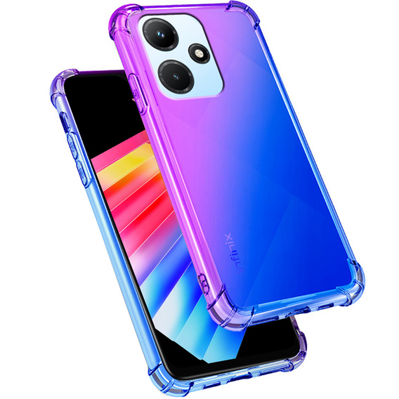 Pouzdro pro Infinix Hot 30i, Gradient Dropproof, Fialová / modrá