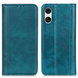 Flipové pouzdro pro Sony Xperia 10 VI, Split Leather, zelené
