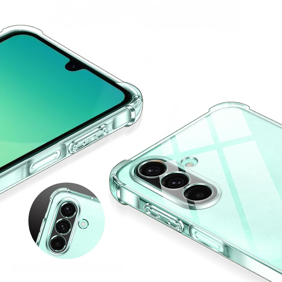 Pouzdro pro Samsung Galaxy A26, Erbord Dropproof, průhledné + sklo