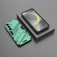 Pouzdro pro Samsung Galaxy A36 5G, Military kickstand, zelené
