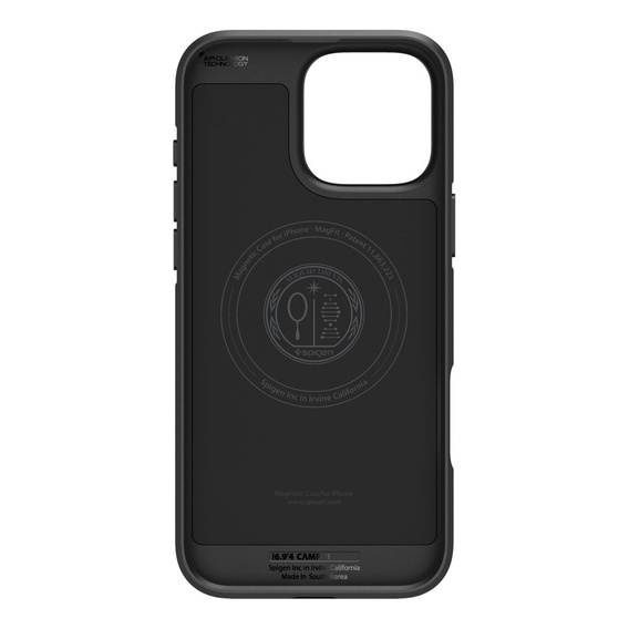 Pouzdro Spigen pro iPhone 16 Pro Max, Core Armor MagSafe, černé + 9H tvrzené sklo