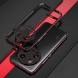 Pouzdro pro Xiaomi 14 Ultra, Armor Bumper, s krytem objektivu, černá / červená