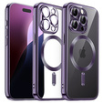 Pouzdro pro iPhone 16 Pro, Electro MagSafe, fialové + sklo na displej