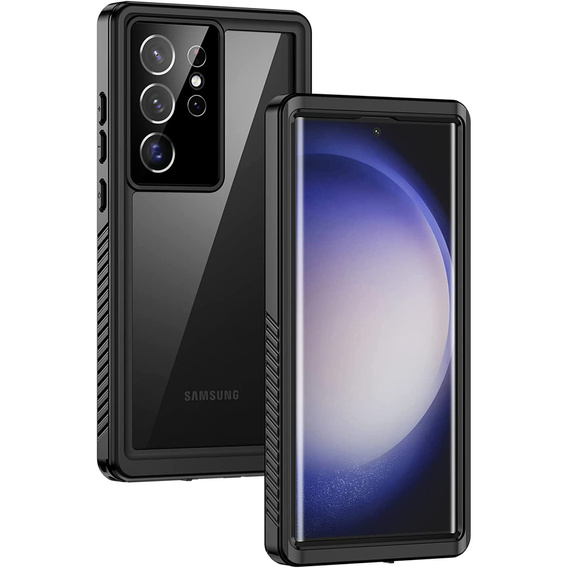 Vodotěsné pouzdro IP68 pro Samsung Galaxy S23 Ultra, černé
