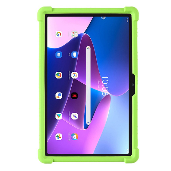 Silikonový obal pro Lenovo Tab M10 Plus 10.6 Gen 3 TB-125F TB-128F, Impact, pancéřovaný, zelené