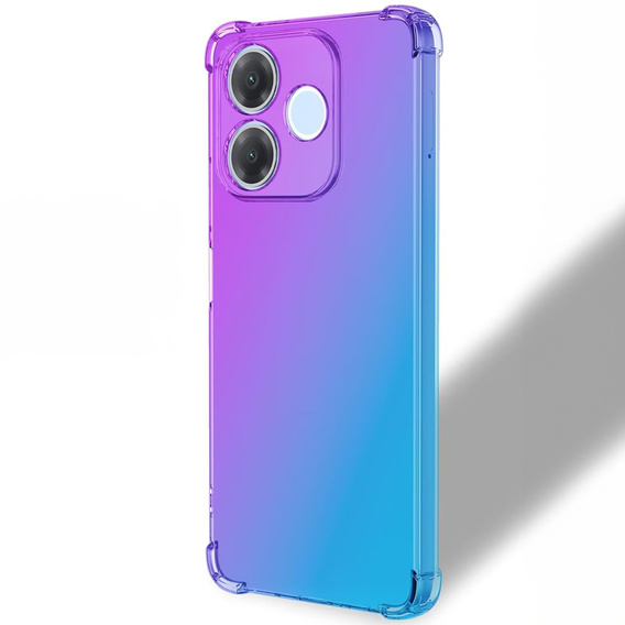 Pouzdro pro Oppo A5 Pro 5G, Gradient Dropproof, Fialová / modrá