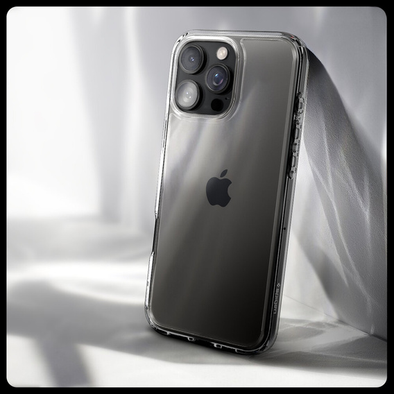 Pouzdro Spigen pro iPhone 16 Pro, Ultra Hybrid, průhledné + 9H tvrzené sklo