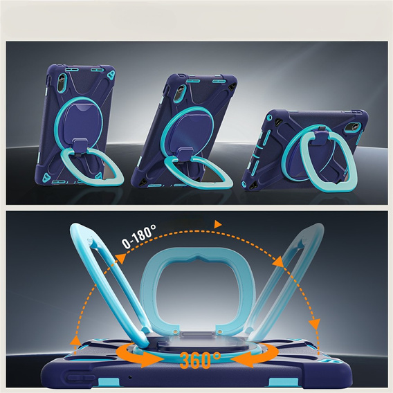 Dětské pouzdro pro Lenovo Tab M11, pancéřované, tmavě modrá / zelená