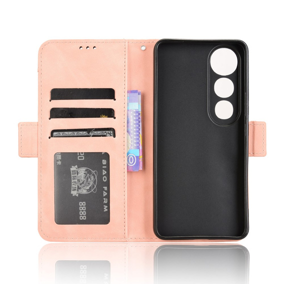 Klopové pouzdro pro Vivo V50 Lite 4G / 5G, Card Slot, růžové