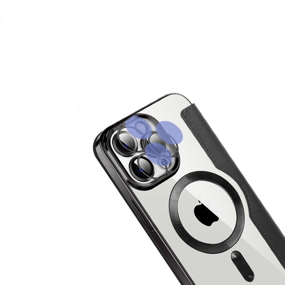 Klopové pouzdro pro iPhone 13 Pro Max, RFID Wallet MagSafe CamShield, černé