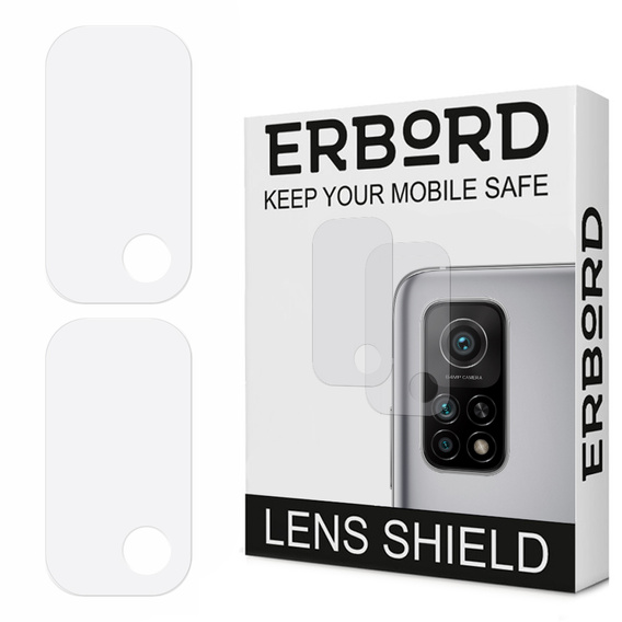 2x tvrzené sklo ERBORD pro kameru na Xiaomi Mi 10T / 10T Pro