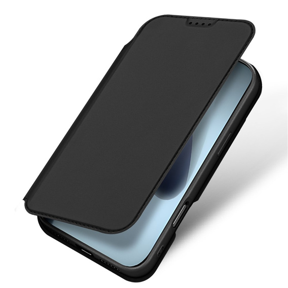 Dux Ducis pouzdro pro iPhone 17 Pro, Skin Pro, s klopou, s přihrádkou na kartu, černé