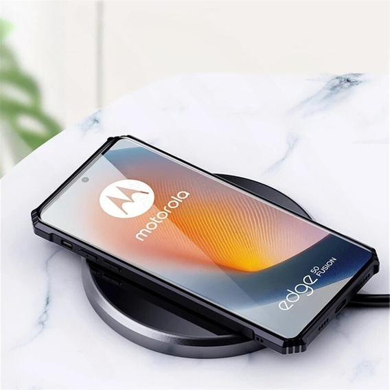 Pouzdro pro Motorola Edge 50 Fusion 5G, AntiDrop Hybrid, černé