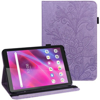 Pouzdro s klopou pro Lenovo Tab M8 Gen 4 TB-300FU, flower, fialové