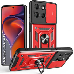 Pouzdro pro Motorola Moto G15 / Motorola Moto G15 Power, CamShield Slide, červené