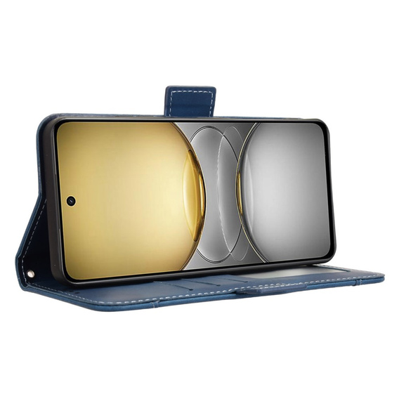 Klopové pouzdro pro Realme 14X / Realme C75, Card Slot, námořnicky modré