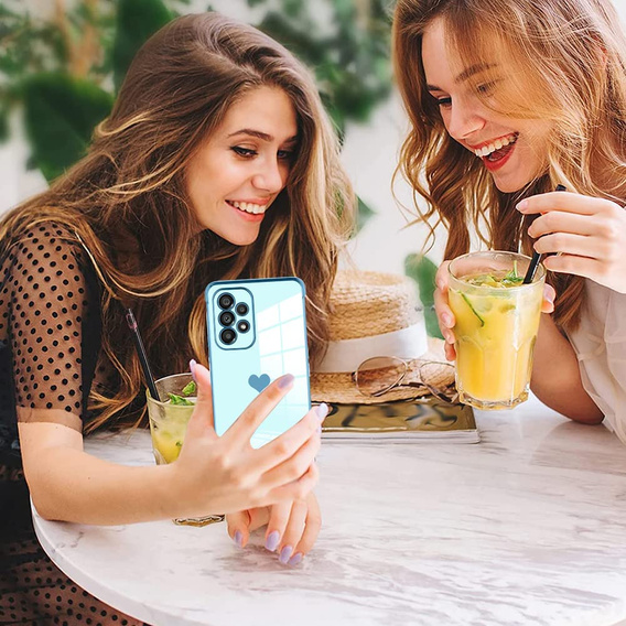 Pouzdro pro Samsung Galaxy A53 5G, Electro heart, modré