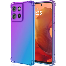 Pouzdro pro Motorola Moto G15 / Motorola Moto G15 Power, Gradient Dropproof, Fialová / modrá