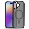 Matné pouzdro pro iPhone 17, pro MagSafe, průsvitné černé