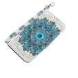 Klopové pouzdro pro Samsung Galaxy A54 5G, Wallet mandala, bílé