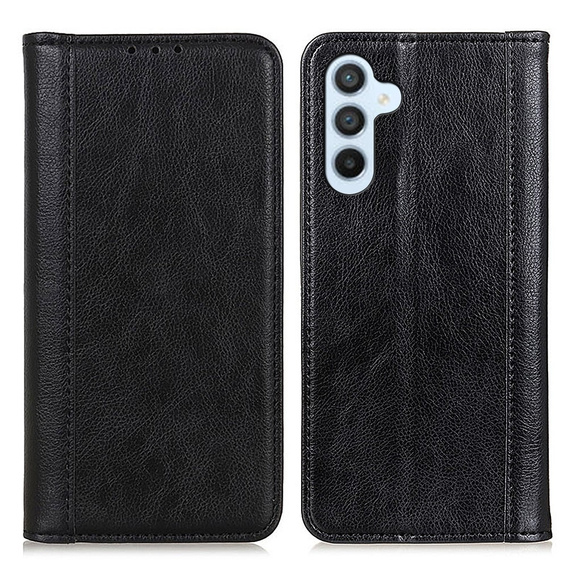 Flipové pouzdro pro Samsung Galaxy S25 FE, Split Leather, černé