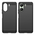 Pouzdro pro Xiaomi Redmi 13C / Poco C65, Carbon, černé