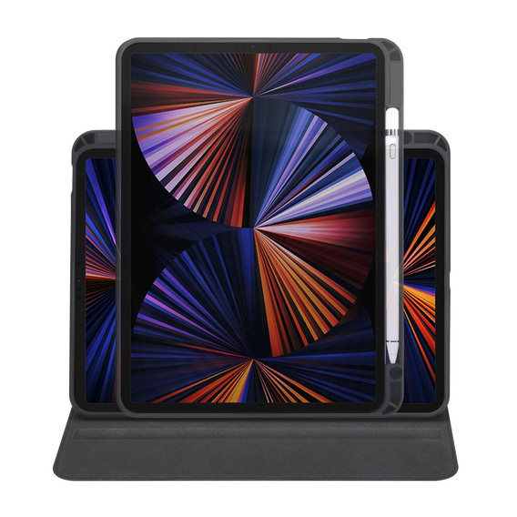 Pouzdro pro iPad Pro 11" 2022/2021/2020 (4/3/2 gen.), s prostorem pro stylus, otočné o 360°, černé