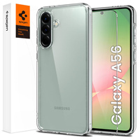 Pouzdro Spigen pro Samsung Galaxy A56 5G, Ultra Hybrid, průhledné + 9H tvrzené sklo