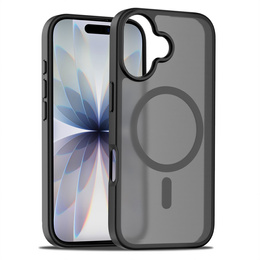 Matné pouzdro pro iPhone 17, pro MagSafe, průsvitné černé