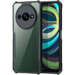 Pouzdro pro Xiaomi Redmi A3, s magnetickou fólií, transparentní / černé