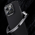 Pouzdro BENKS Kevlar pro iPhone 15 Pro Max, pro MagSafe, Carbon Fiber, černé