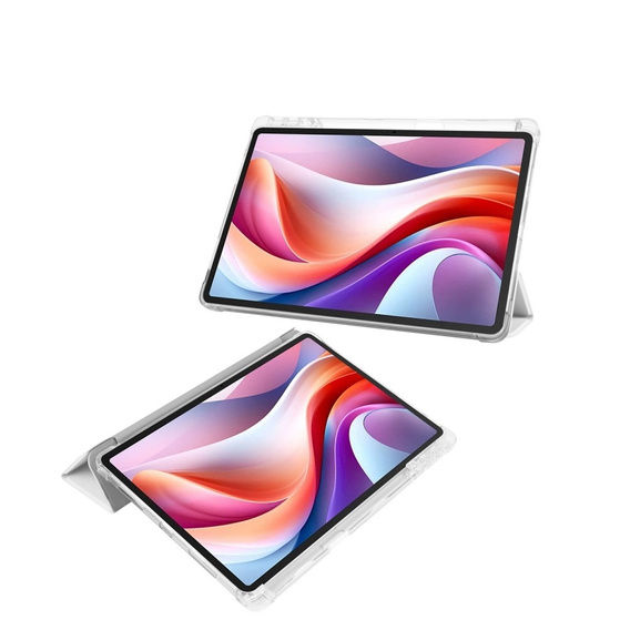 Pouzdro pro Lenovo Tab M11, Smartcase Hybrid, se slotem na stylus, šedé
