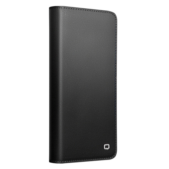 Kožené pouzdro s klopou Wallet Qialino pro Samsung Galaxy S26 Plus, černé